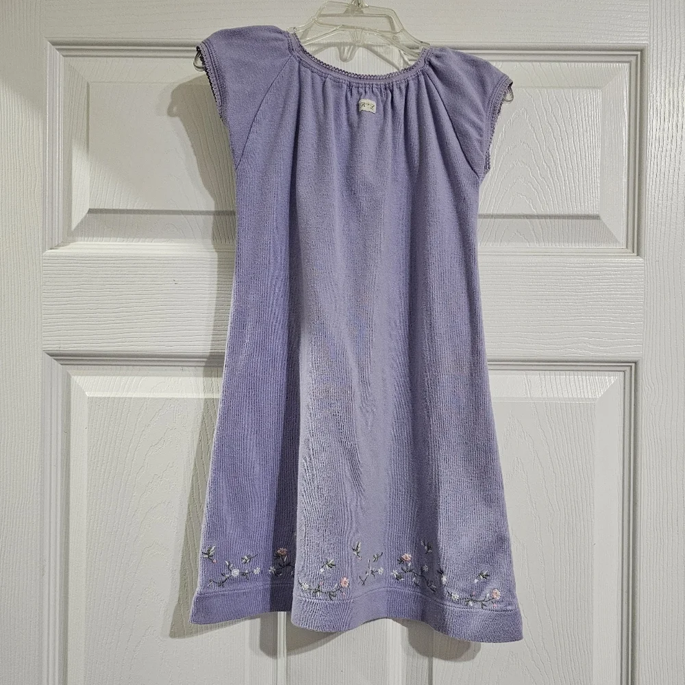 Ralph Lauren Lilac Dress with Floral Embroidery Design Girl's 5 - Picture 2 of 6